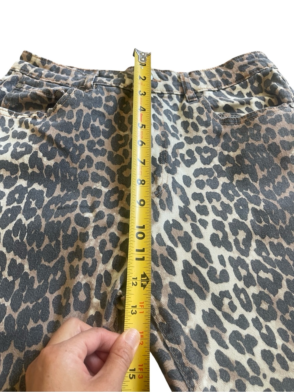 OAT New York Leopard Print High Rise Jeans – Size 10 - Picture 6 of 7